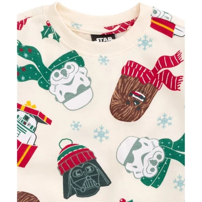 STAR WARS Christmas Fleece Pullover Sweatshirt And Jogger Pants Outfit Set Toddler 4 STAR WARS Christmas Fleece Pullover Sweatshirt And Jogger Pants Outfit Set Toddler - Image 4