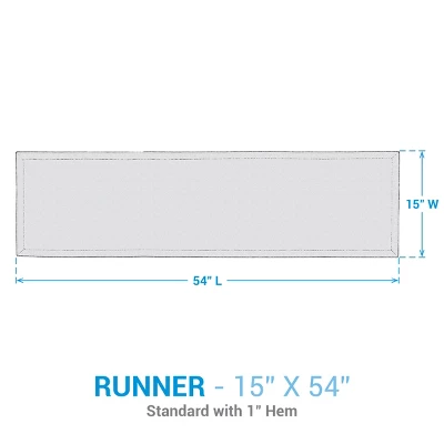 Split P Harlequin Table Runner - 54''L - Black 3 Split P Harlequin Table Runner - 54''L - Black - Image 3