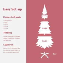 LuxenHome 6Ft Pink Pencil Artificial Tree With Warm White Lights And 8 Light Functions -Northlight Sale Store GUEST 04117983 3c81 4c5a 9fa9 7dfabd40f9a4