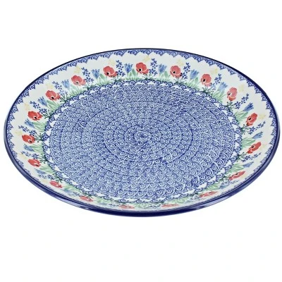 Blue Rose Polish Pottery Ceramika Artystyczna Dinner Plate 10 Blue Rose Polish Pottery Ceramika Artystyczna Dinner Plate - Image 10