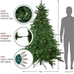Northlight Real Touch™️Pre-Lit Full Minnesota Balsam Fir Artificial Christmas Tree - 6.5' - Warm White LED 8 Northlight Real Touch™️Pre-Lit Full Minnesota Balsam Fir Artificial Christmas Tree - 6.5' - Warm White LED -Northlight Sale Store GUEST 05f347ab fcf9 49d9 9cc3 261bae0129cd