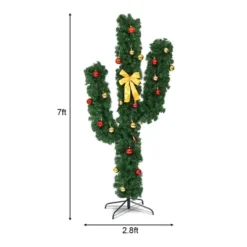 Costway Pre-Lit Cactus Christmas Tree 7Ft LED Lights Ball Ornaments 13 Costway Pre-Lit Cactus Christmas Tree 7Ft LED Lights Ball Ornaments -Northlight Sale Store GUEST 068c7cfd 0248 4fbb 94a1 2858caf5d21e