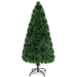 Costway 6Ft Pre-Lit Fiber Optic PVC Christmas Tree Metal Holiday -Northlight Sale Store GUEST 0699a667 624c 4dd5 9696 7ae63d53a78d