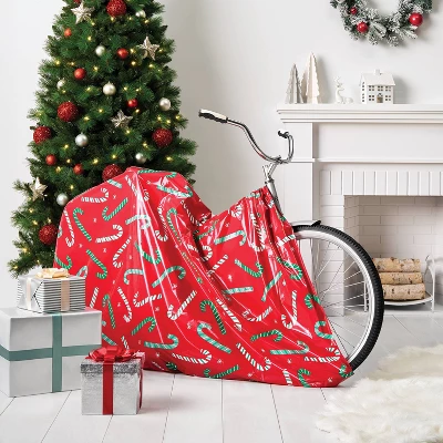 80” X 38"x18" Candy Canes On Red Christmas Gift Sack - Wondershop™ 1 80” X 38"x18" Candy Canes On Red Christmas Gift Sack - Wondershop™