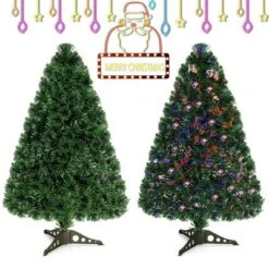 Costway 3Ft Pre-Lit Fiber Optic PVC Christmas Tree Tabletop Plastic 13 Costway 3Ft Pre-Lit Fiber Optic PVC Christmas Tree Tabletop Plastic -Northlight Sale Store GUEST 07cf59a5 db6f 44ba ae73 d290de374263