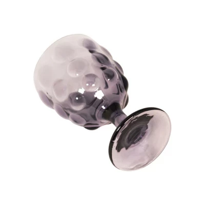 Slickblue Set Of 6 Vintage Purple Mouth-Blown Beverage Goblets - Dishwasher Safe 2 Slickblue Set Of 6 Vintage Purple Mouth-Blown Beverage Goblets - Dishwasher Safe - Image 2