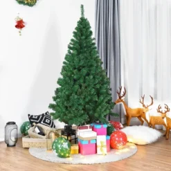 Costway 5Ft/6Ft/7Ft/8Ft Artificial PVC Christmas Tree W/Stand Holiday Season Indoor Outdoor Green 23 Costway 5Ft/6Ft/7Ft/8Ft Artificial PVC Christmas Tree W/Stand Holiday Season Indoor Outdoor Green -Northlight Sale Store GUEST 08290dbc 9305 4070 a033 86bbe2242c8c