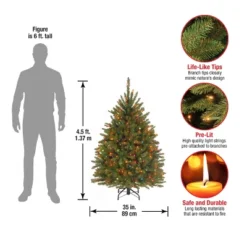 4.5' Prelit Hinged Dunhill Fir Artificial Christmas Tree Multicolor Lights - National Tree Company 7 4.5' Prelit Hinged Dunhill Fir Artificial Christmas Tree Multicolor Lights - National Tree Company -Northlight Sale Store GUEST 0964c2eb 0cac 45a9 8a33 467c864080ea