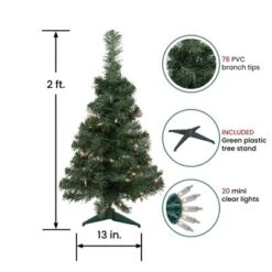 Northlight Pre-Lit Medium Blackwater Fir Artificial Christmas Tree - 2' - Clear Lights -Northlight Sale Store GUEST 0a328aed 5f03 42fe bca2 063dc12f2cf8