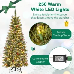 Costway 5 FT Pre-Lit Artificial Christmas Tree With 408 Snowy Branch Tips 250 LED Lights -Northlight Sale Store GUEST 0a9d56d4 8938 4605 b88b 903693adff6d