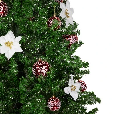 Northlight Lighted Musical Snowing Artificial Christmas Tree - 6' - White LED Lights 2 Northlight Lighted Musical Snowing Artificial Christmas Tree - 6' - White LED Lights - Image 2