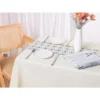Unique Bargains Rustic Cotton Linen Waterproof Dinner Party Christmas Table Cover 1 Pc