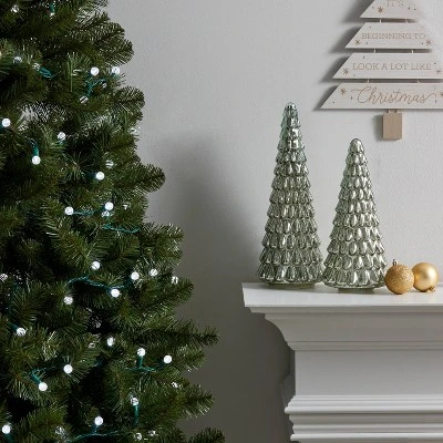 60ct LED Faceted Sphere Christmas String Lights With Green Wire - Wondershop™ 1 60ct LED Faceted Sphere Christmas String Lights With Green Wire - Wondershop™