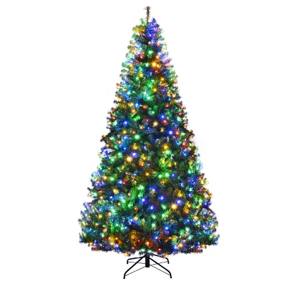 Costway 8Ft Pre-Lit Artificial Christmas Tree Hinged 750 LED Lights 6 Costway 8Ft Pre-Lit Artificial Christmas Tree Hinged 750 LED Lights - Image 6