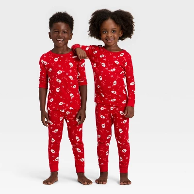 Toddler Santa Print Ribbed Long Sleeve Shirt And Pants Holiday Matching Family Pajama Set - Wondershop™ Red 5 Toddler Santa Print Ribbed Long Sleeve Shirt And Pants Holiday Matching Family Pajama Set - Wondershop™ Red - Image 5