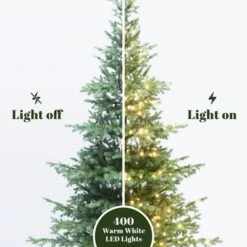LuxenHome 7Ft Pre-Lit Artificial Pine Christmas Tree With Dusty Green PE Tips & Metal Stand 11 LuxenHome 7Ft Pre-Lit Artificial Pine Christmas Tree With Dusty Green PE Tips & Metal Stand -Northlight Sale Store GUEST 0db2a328 feee 4550 babf 4d37174a4d8f