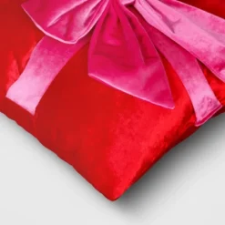 16" Christmas Red Square Pillow With Hot Pink Bow - Wondershop™ 5 16" Christmas Red Square Pillow With Hot Pink Bow - Wondershop™ -Northlight Sale Store GUEST 0e278215 0c7b 4890 9e4b 9aa29c0aa50c