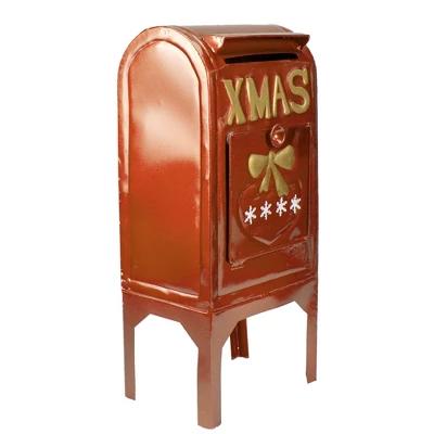 Northlight Metal Mailbox Christmas Decoration - 16" 2 Northlight Metal Mailbox Christmas Decoration - 16" - Image 2