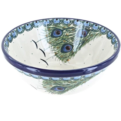 Blue Rose Polish Pottery Ceramika Artystyczna Cereal Bowl 15 Blue Rose Polish Pottery Ceramika Artystyczna Cereal Bowl - Image 15