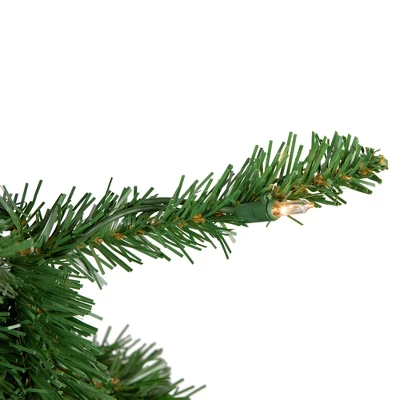 Northlight Pre-Lit Pencil White River Fir Artificial Christmas Tree - 6.5' - Clear Lights 1 Northlight Pre-Lit Pencil White River Fir Artificial Christmas Tree - 6.5' - Clear Lights