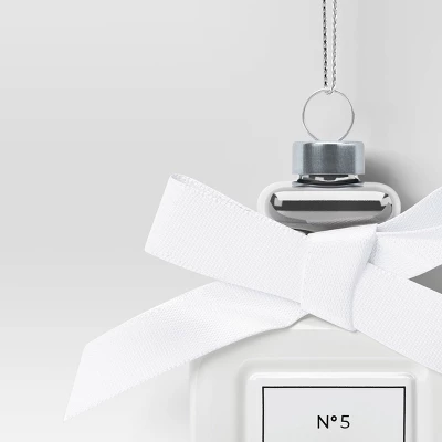 Christmas Glass White Perfume Ornament - Wondershop™ 2 Christmas Glass White Perfume Ornament - Wondershop™ - Image 2