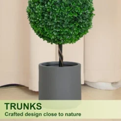 3FT 4FT Triple Ball Topiary Artificial Tree Faux Shrubs Plant Realistic Silk Tree With Gray Planter For Home Or Office Outdoor Decoration Set Of 2 11 3FT 4FT Triple Ball Topiary Artificial Tree Faux Shrubs Plant Realistic Silk Tree With Gray Planter For Home Or Office Outdoor Decoration Set Of 2 -Northlight Sale Store GUEST 1213b876 9feb 45b9 8c6a d52475249c9b