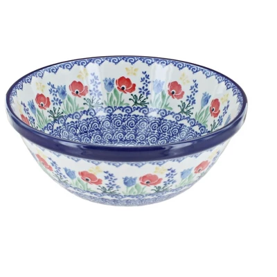 Blue Rose Polish Pottery Ceramika Artystyczna Cereal Bowl 11 Blue Rose Polish Pottery Ceramika Artystyczna Cereal Bowl - Image 11