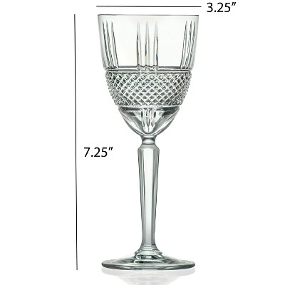 Lorren Home Trends Brilliant Collection Wine Set Of 6 2 Lorren Home Trends Brilliant Collection Wine Set Of 6 - Image 2