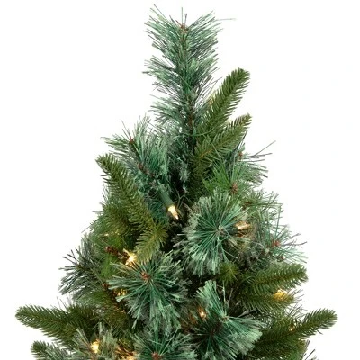 Northlight Pre-Lit Full Ashcroft Cashmere Pine Artificial Christmas Tree - 3' - Clear AlwaysLit Lights 2 Northlight Pre-Lit Full Ashcroft Cashmere Pine Artificial Christmas Tree - 3' - Clear AlwaysLit Lights - Image 2