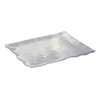 Certified International Silver Coast Rectangular Platter 3 Certified International Silver Coast Rectangular Platter - Image 3