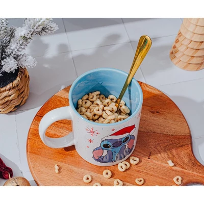 Silver Buffalo Disney Lilo & Stitch Santa Hat Ceramic Mug | Holds 20 Ounces 4 Silver Buffalo Disney Lilo & Stitch Santa Hat Ceramic Mug | Holds 20 Ounces - Image 4