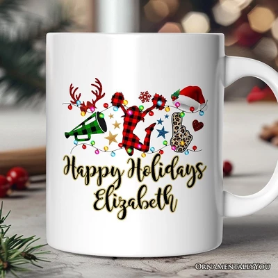 Cheer Buffalo Plaid Christmas Mug, Cheer Team Or Coach Gift (Non-Custom Only)| OrnamentallyYou 4 Cheer Buffalo Plaid Christmas Mug, Cheer Team Or Coach Gift (Non-Custom Only)| OrnamentallyYou - Image 4