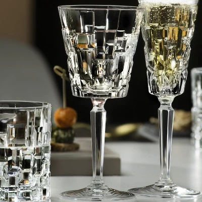 Lorren Home Trends Etna Set Of 6 White Wine Goblets 2 Lorren Home Trends Etna Set Of 6 White Wine Goblets - Image 2