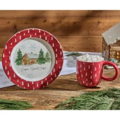 Park Designs Cabin Sweet Cabin Mug Set Of 4