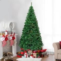 Costway 5Ft/6Ft/7Ft/8Ft Artificial PVC Christmas Tree W/Stand Holiday Season Indoor Outdoor Green 24 Costway 5Ft/6Ft/7Ft/8Ft Artificial PVC Christmas Tree W/Stand Holiday Season Indoor Outdoor Green -Northlight Sale Store GUEST 1756cdd7 a7b5 47d0 a8ce c67ac368cd70