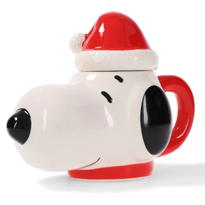 ICUP, Inc. Peanuts Santa Snoopy 14.5oz Molded Mug With Lid 2 ICUP, Inc. Peanuts Santa Snoopy 14.5oz Molded Mug With Lid - Image 2