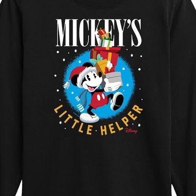 Boys' - Disney - Mickeys Little Helper Christmas Long Sleeve Graphic T-Shirt 1 Boys' - Disney - Mickeys Little Helper Christmas Long Sleeve Graphic T-Shirt