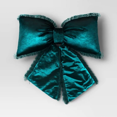 20" Christmas Bow Shaped Pillow - Wondershop™ 3 20" Christmas Bow Shaped Pillow - Wondershop™ - Image 3