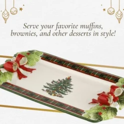 Spode Christmas Tree Figural Tartan Tray, 12-Inch Festive Serving Tray With Tartan Border, Christmas Serving Tray - Fine Earthenware 9 Spode Christmas Tree Figural Tartan Tray, 12-Inch Festive Serving Tray With Tartan Border, Christmas Serving Tray - Fine Earthenware -Northlight Sale Store GUEST 1ea596a6 b2f3 4021 afab e952bed4021c