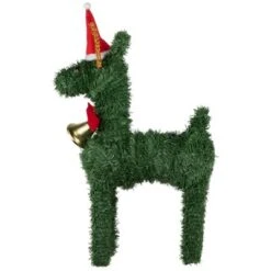 Northlight Reindeer With Santa Hat, Bell And Bow Artificial Pine Christmas Decoration - 16" 12 Northlight Reindeer With Santa Hat, Bell And Bow Artificial Pine Christmas Decoration - 16" -Northlight Sale Store GUEST 1f1fc3f1 d304 4ae7 9925 c568a0b573c5