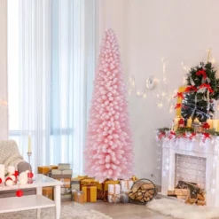 Costway 5/6/7/8 FT Artificial Pink Christmas Tree With 328/460/635/1000 Branch Tips Folding Metal Stand 24 Costway 5/6/7/8 FT Artificial Pink Christmas Tree With 328/460/635/1000 Branch Tips Folding Metal Stand -Northlight Sale Store GUEST 1f7ed218 016a 4244 8839 19de927255e2