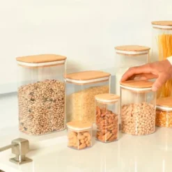 OU Airtight Food Storage Container Set 8pc (set Of 4) Clear Plastic Storage Container W Leak Proof Bamboo Lid, Stackable Kitchen Pantry Organizer Jars 22 OU Airtight Food Storage Container Set 8pc (set Of 4) Clear Plastic Storage Container W Leak Proof Bamboo Lid, Stackable Kitchen Pantry Organizer Jars -Northlight Sale Store GUEST 1f8464d7 bd80 4b42 b3e4 baeac8ab2793