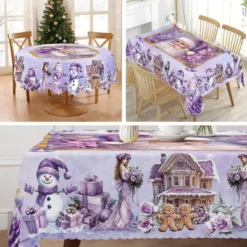 LOVEVOOK Merry Christmas Tablecloth, Christmas Tree Tablecloth, Stain Resistant Dining Table Cover For Holiday Decor 10 LOVEVOOK Merry Christmas Tablecloth, Christmas Tree Tablecloth, Stain Resistant Dining Table Cover For Holiday Decor -Northlight Sale Store GUEST 23ad5d5c 1688 4e73 922e 0db9523cb38d