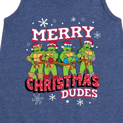 Girls' - Teenage Mutant Ninja Turtles - Merry Christmas Dude Graphic Sleeveless Aline Dress 1 Girls' - Teenage Mutant Ninja Turtles - Merry Christmas Dude Graphic Sleeveless Aline Dress