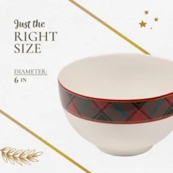 Spode Christmas Tree Tartan Rice Bowl - Soup Bowls For The Holidays, Christmas Kitchen Bowls - Ceramic Cereal Bowl - 6-Inch 11 Spode Christmas Tree Tartan Rice Bowl - Soup Bowls For The Holidays, Christmas Kitchen Bowls - Ceramic Cereal Bowl - 6-Inch -Northlight Sale Store GUEST 287d796b 489c 4d3d b3d1 aea30b7b54cd