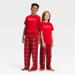 Kids' "Cabin Crew" Short Sleeve Holiday Matching Family Pajama Shirt - Wondershop™ Red -Northlight Sale Store GUEST 28f0e2af f72e 42f4 9932 9bfe2c724773