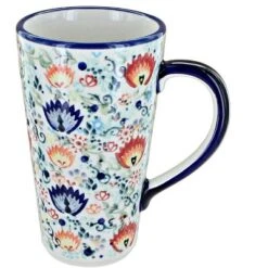 Blue Rose Polish Pottery K083 Manufaktura Large Coffee Mug 26 Blue Rose Polish Pottery K083 Manufaktura Large Coffee Mug -Northlight Sale Store GUEST 2900b253 c0f6 42e9 9241 dc473b5650ca