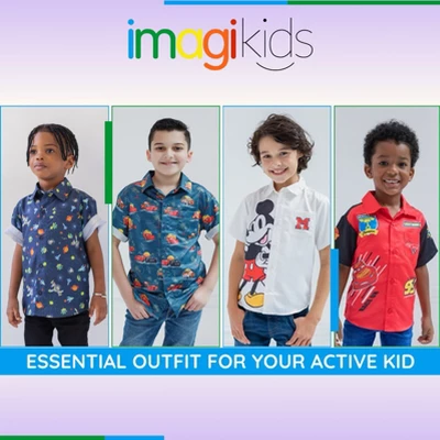 Disney Pixar Hawaiian Button Down Dress Shirt 6 Disney Pixar Hawaiian Button Down Dress Shirt - Image 6