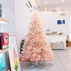 Costway 6ft/7ft Pink Christmas Tree Hinged Full Fir Tree Metal Season 14 Costway 6ft/7ft Pink Christmas Tree Hinged Full Fir Tree Metal Season -Northlight Sale Store GUEST 2d19cd70 34a4 455b 98b3 8c95eff00b77