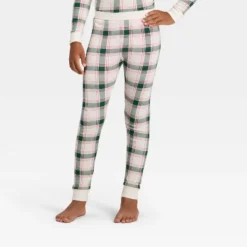 Kids' Plaid Ribbed Long Sleeve Shirt And Pants Holiday Matching Family Pajama Set - Wondershop™ Cream -Northlight Sale Store GUEST 2e106868 ab02 4145 a7ec fcbf94754562